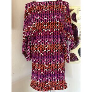 *Trina Turk Geometric Print Mini Dress Size S